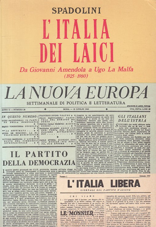 LS- ITALIA DEI LAICI GIOVANNI AMENDOLA UGO LA MALFA-- MONNIER--- 1980- B - ZFS59