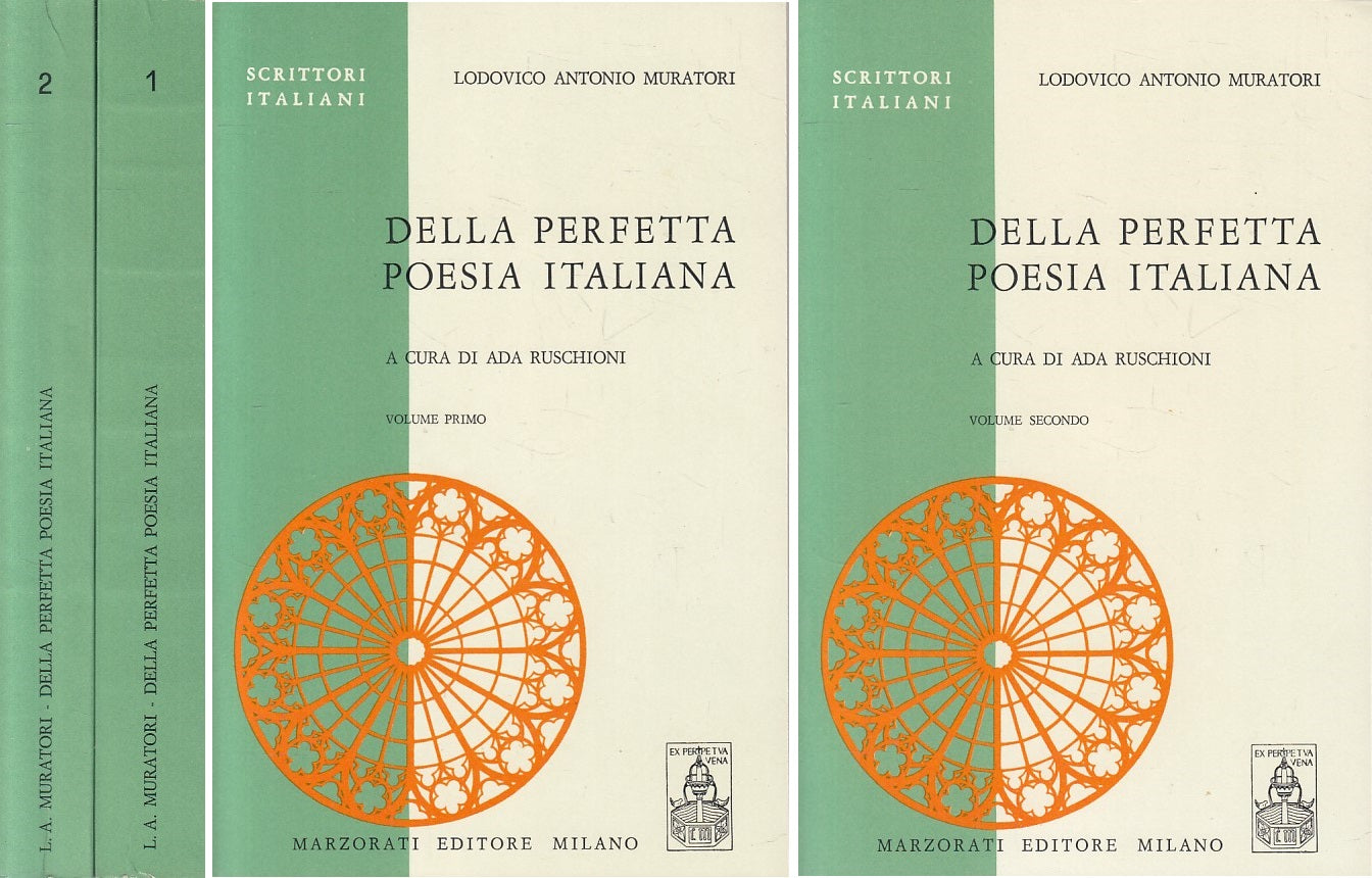 LS- PERFETTA POESIA ITALIANA 2 VOLL.- MURATORI - MARZORATI --- 1971 - B - ZFS158
