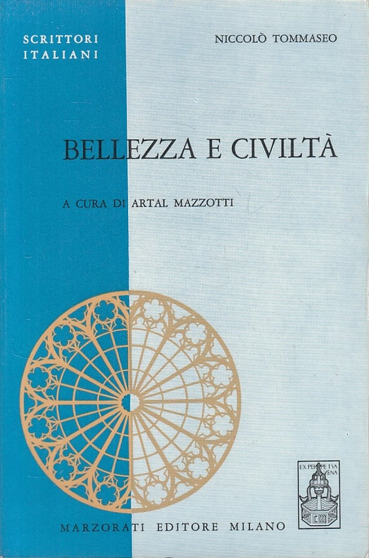 LS- BELLEZZA E CIVILTA' - TOMMASEO - MARZORATI - SCRITTORI -- 1971 - B - ZFS158
