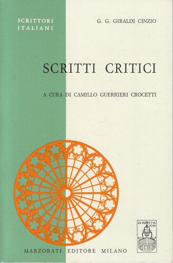 LS- SCRITTI CRITICI - CINZIO - MARZORATI- SCRITTORI ITALIANI-- 1973 - B - ZFS158