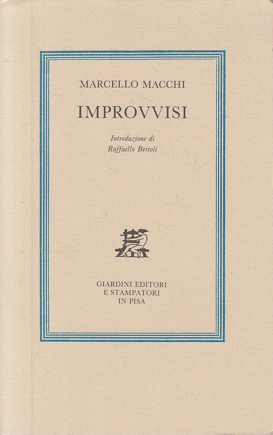 IMPROVVISI POESIE - MARCELLO MACCHI - GIARDINI --- 1990 - B - ZFS67