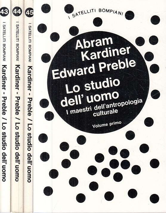 LS- LO STUDIO DELL'UOMO 3 VOLL. - KARDINER PREBLE - BOMPIANI--- 1964 - B - ZFS67