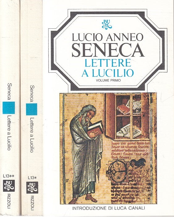 LN- LETTERE A LUCILIO 2 VOLL. - SENECA - RIZZOLI -- 1a ED. - 1966 - B - ZFS316