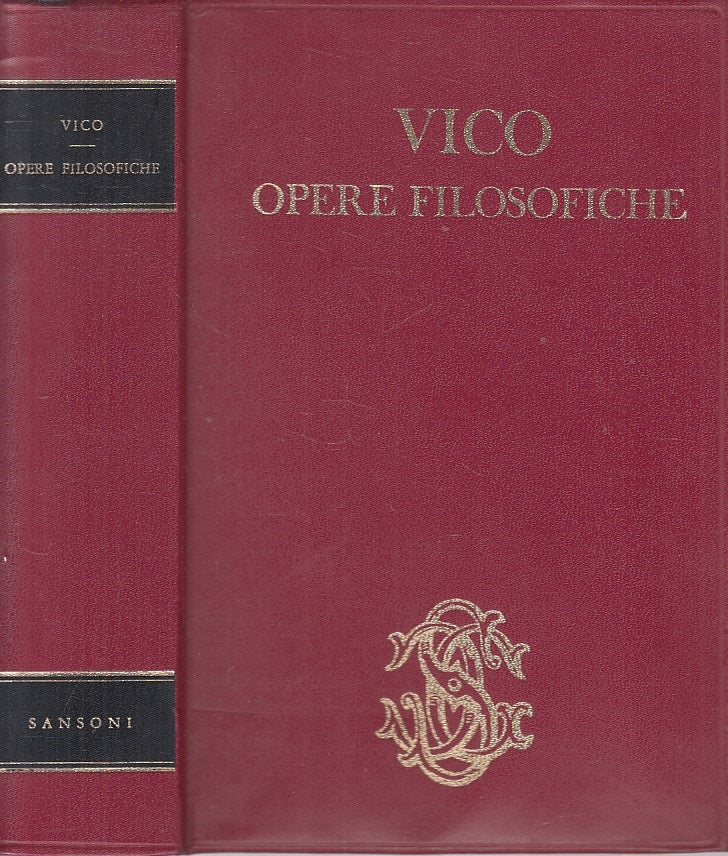 LS- OPERE FILOSOFICHE - VICO - SANSONI - VOCI NEL MONDO -- 1971 - C - ZFS316