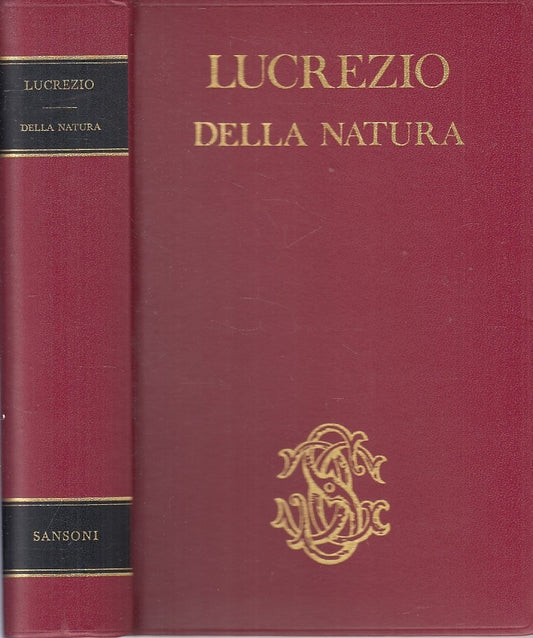 LS- DELLA NATURA - LUCREZIO - SANSONI - VOCI NEL MONDO -- 1969 - C - ZFS316