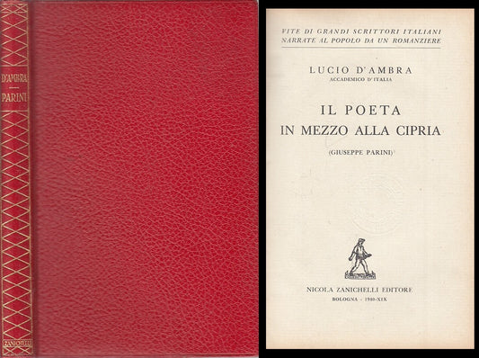 Il Poeta in Mezzo alla Cipria Giuseppe Parini- Zanichelli- 1940- numerato-ZFS246