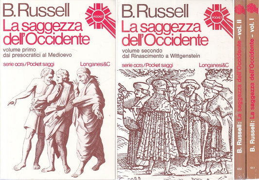 LS- LA SAGGEZZA DELL'OCCIDENTE 2 VOLL. - RUSSELL - LONGANESI--- 1978 - B - ZFS70
