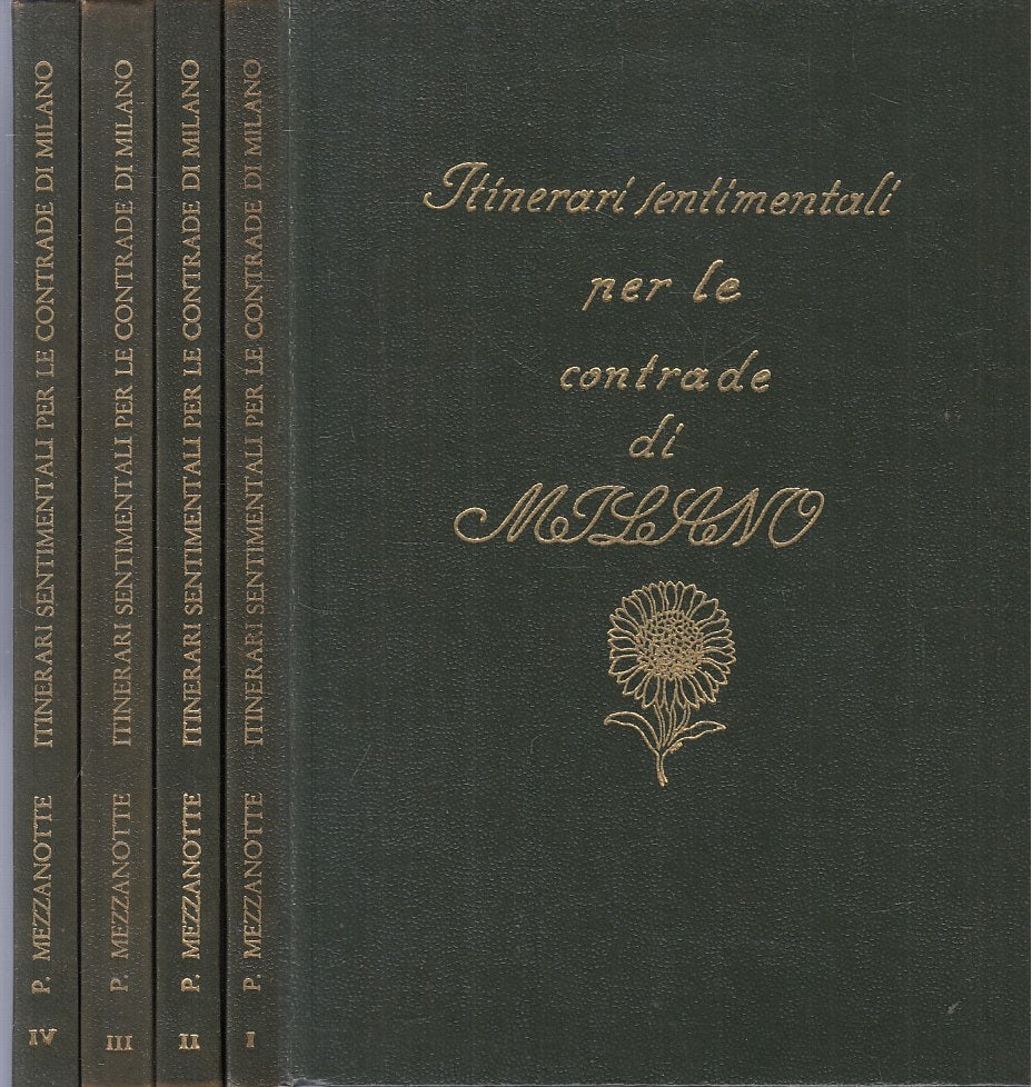 LS- ITINERARI SENTIMENTALI CONTRADE DI MILANO 4 VOLL.-- ITE--- 1956 - C - ZFS192