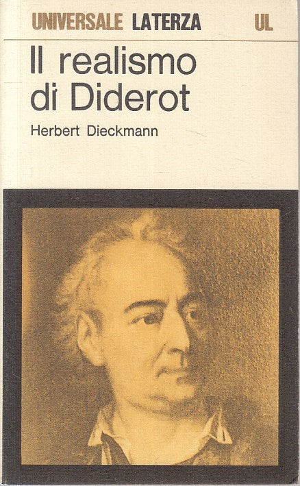LS- IL REALISMO DI DIDEROT - DIECKMANN - LATERZA --- 1977 - B - ZFS192