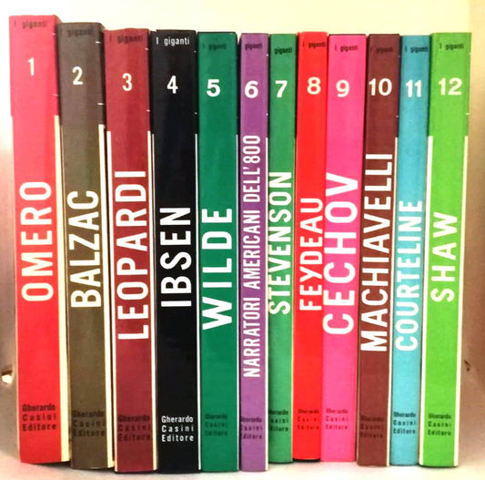 LZ- I GIGANTI 1/12 COMPLETA OMERO IBSEN SHAW -- GHERARDO CASINI--- 1966- CS- YFS