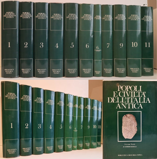 LS- POPOLI E CIVILTA' DELL'ITALIA ANTICA 11 VOLUMI -- STORIA PATRIA --- 1974- CS- YFS999