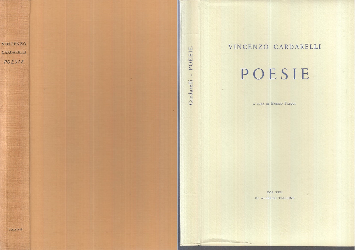 LN- POESIE - VINCENZO CARDARELLI - TIPI ALBERTO TALLONE --- 1971 - B - XFS113