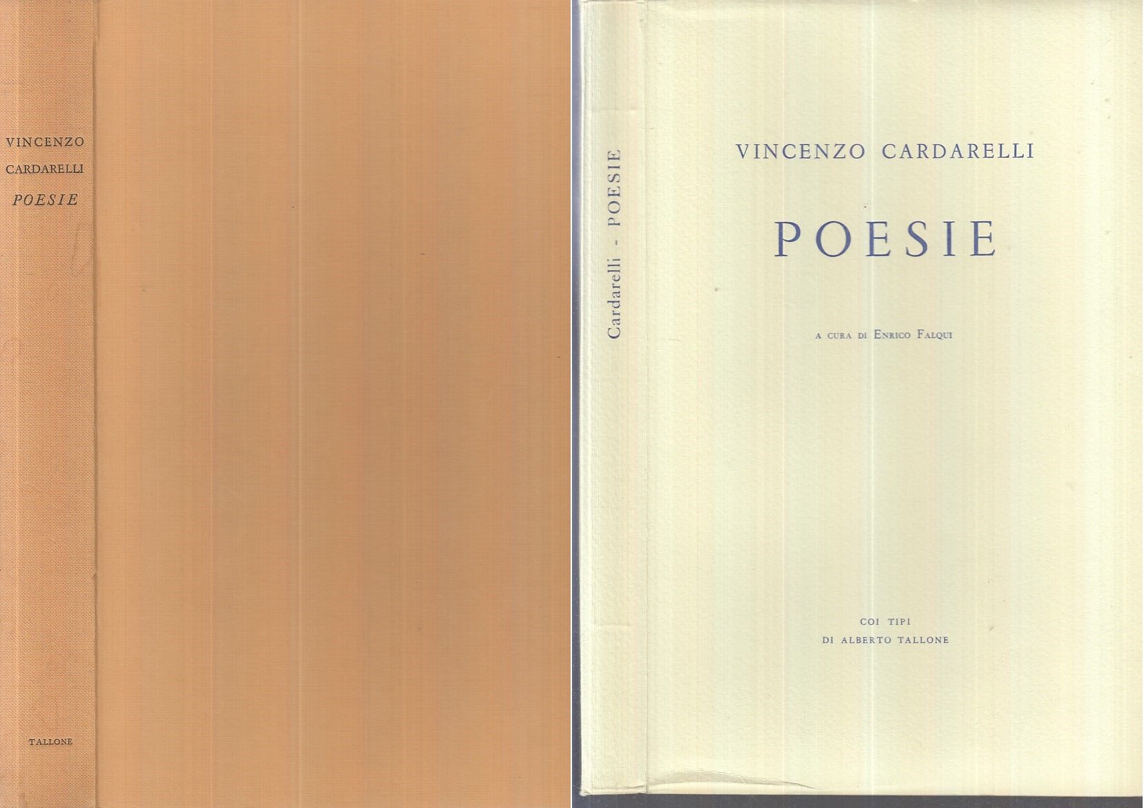 LN- POESIE - VINCENZO CARDARELLI - TIPI ALBERTO TALLONE --- 1971 - B - XFS113