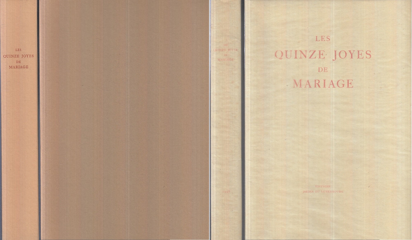 LZ- LES QUINZES JOYES DE MARIAGE - ANTOINE DE LA SALE ----- 1948 - B - XFS151
