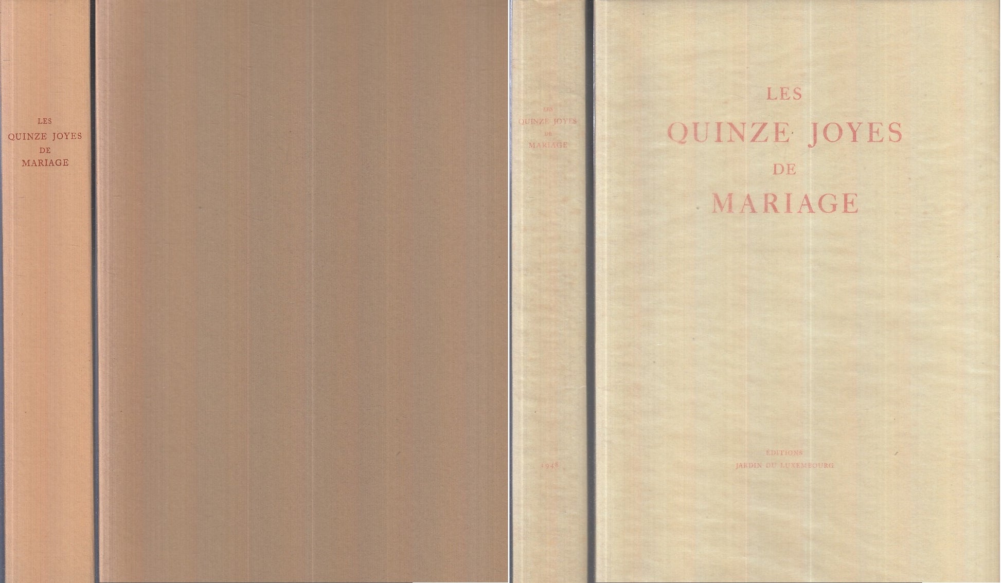 LZ- LES QUINZES JOYES DE MARIAGE - ANTOINE DE LA SALE ----- 1948 - B - XFS151