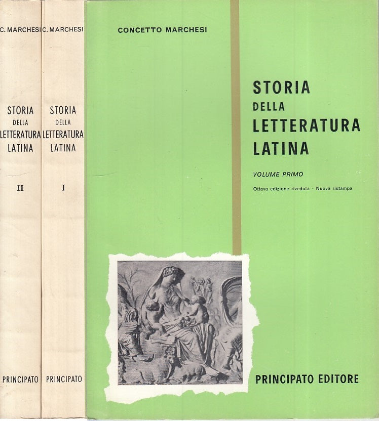 LS- STORIA LETTERATURA LATINA 2 VOLL.- MARCHESI- PRINCIPATO--- 1971 - B - ZFS281