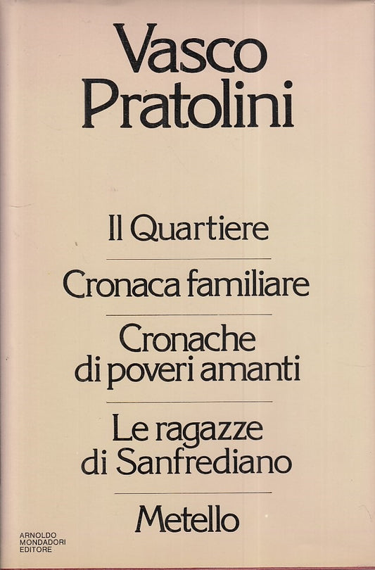 QUARTIERE AMANTI SANFREDIANO - PRATOLINI - MONDADORI --- 1981 - CS - ZFS281