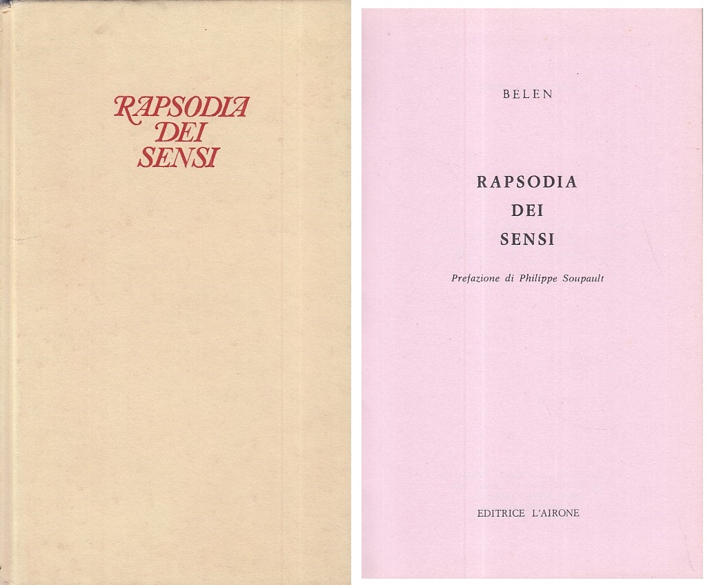 LN- RAPSODIA DEI SENSI - BELEN - L'AIRONE -- 1a ED. - 1969 - C - ZFS132