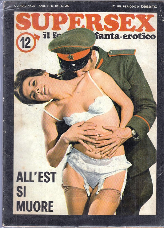 LX- SUPERSEX ANNO I N-12 FOTOROMANZO EROTICO -- BALSAMO --- 1976 - S - YFS