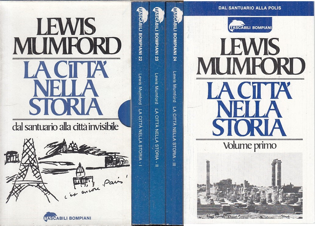 LS- LA CITTA' NELLA STORIA 3 VOLL. - MUMFORD - BOMPIANI --- 1981 - B - ZFS90