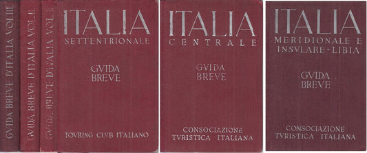 LV- GYUDA BREVE D'ITALIA 3 VOLUMI -- TCI --- 1937 - B - ZFS297