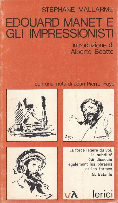 LS- EDOUARD MANET E IMPRESSIONISTI - MALLARME - LERICI --- 1979 - B - ZFS107