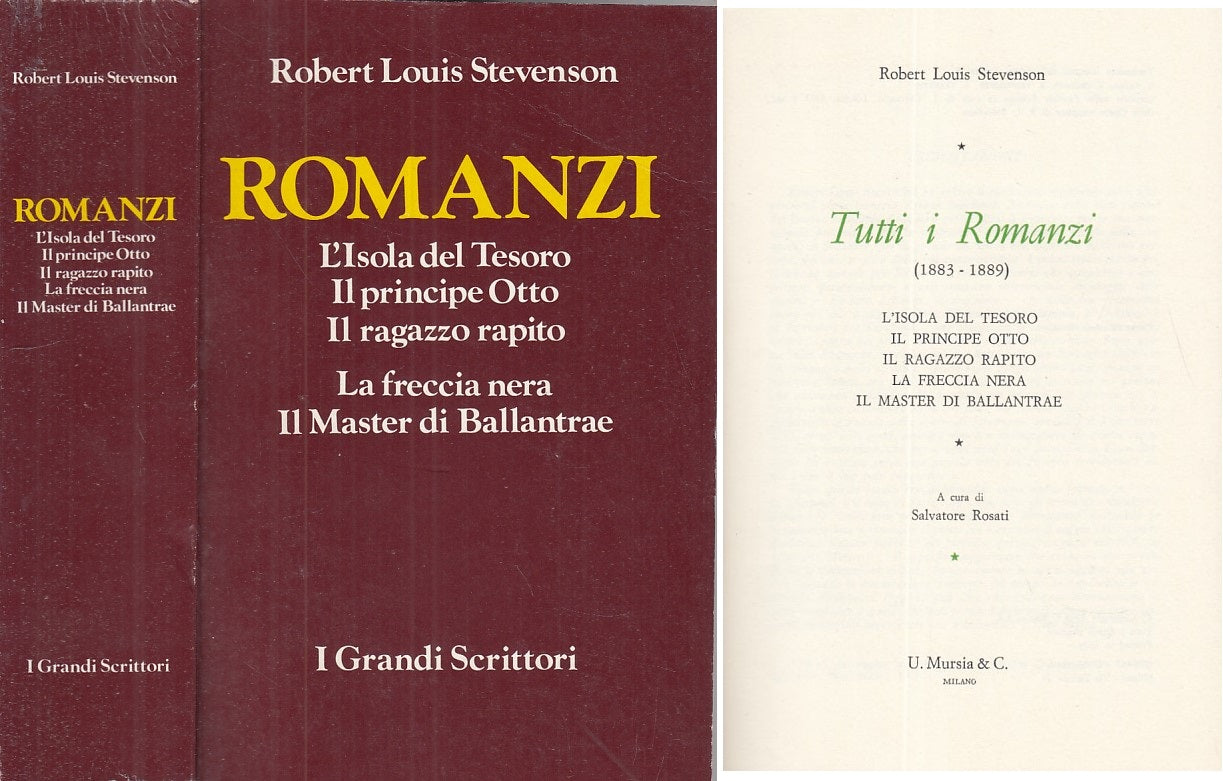 LN- ROMANZI VOL.1 - STEVENSON - MURSIA -- 1a ED. - 1968 - B - ZFS318