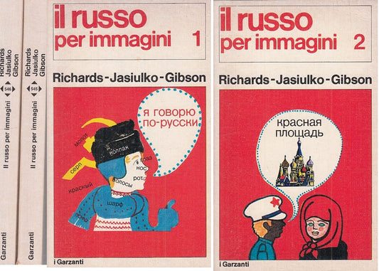 LN- IL RUSSO PER IMMAGINI 2 VOLL. -- GARZANTI -- 1a ED. - 1975 - B - ZFS18