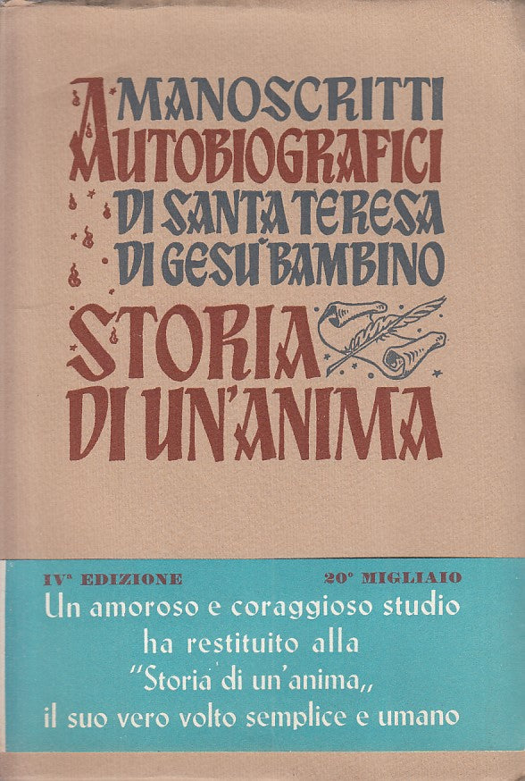 LS- MANOSCRITTI AUTOBIOGRAFICI SANTA TERESA DI GESU'-- ANCORA--- 1959- B - ZFS31