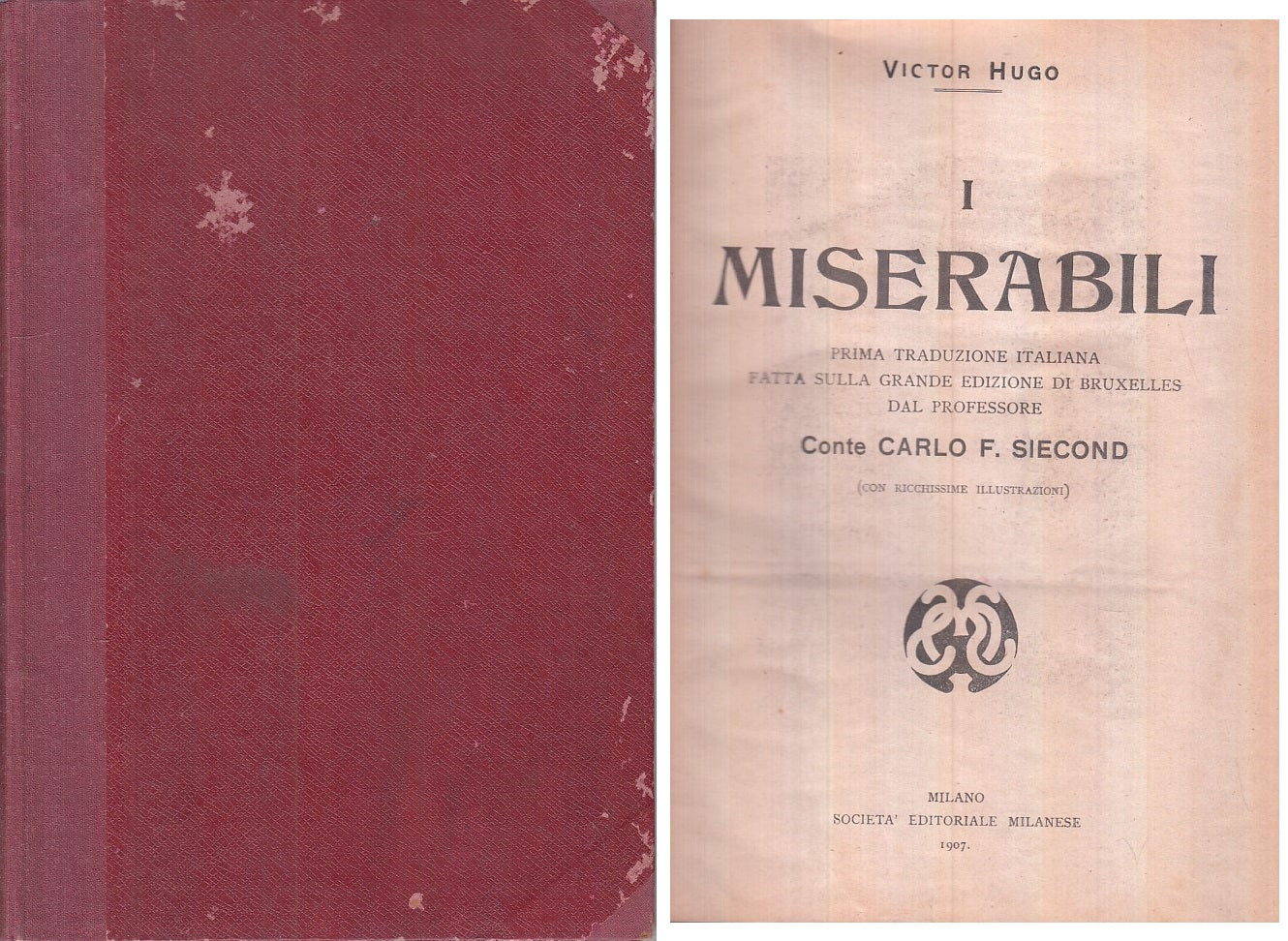 LN- I MISERABILI - VICTOR HUGO - MLANO --- 1907 - C - ZFS138