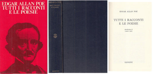 LN- TUTTI I RACCONTI E LE POESIE - EDGAR ALLAN POE- SANSONI --- 1974 - C - ZFS18