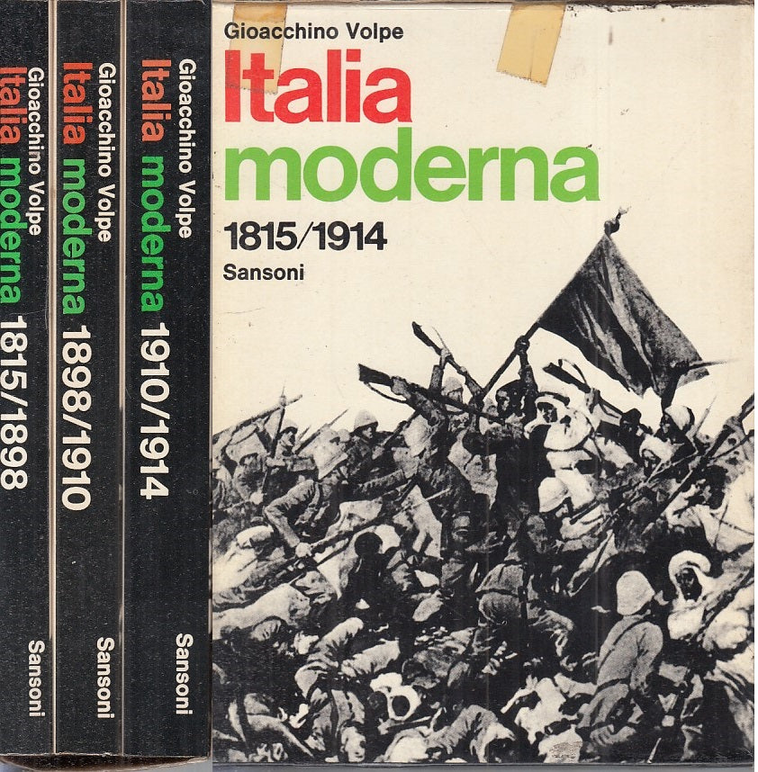 LS- ITALIA MODERNA 1815/1914 3 VOLL. - VOLPE - SANSONI --- 1973 - B - ZFS106