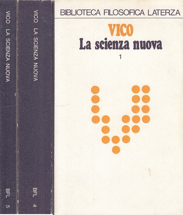 LS- LA SCIENZA NUOVA 2 VOLL. - VICO -- LATERZA - FILOSOFICA -- 1974 - B - ZFS106