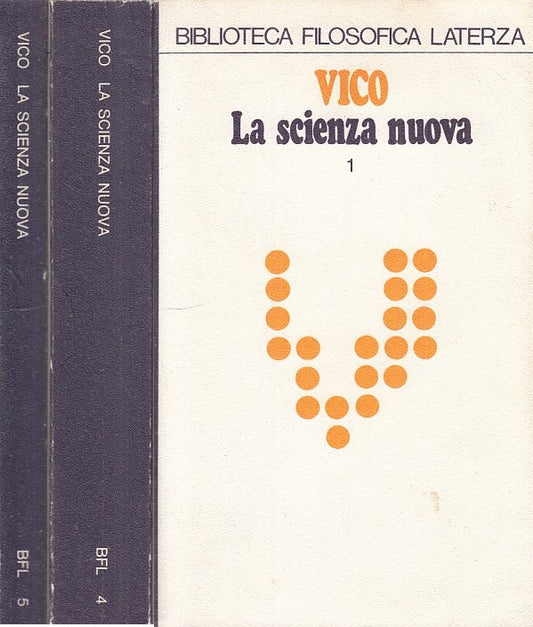 LS- LA SCIENZA NUOVA 2 VOLL. - VICO -- LATERZA - FILOSOFICA -- 1974 - B - ZFS106