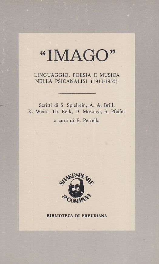 LS- IMAGO LINGUAGGIO POESIA MUSICA PSICANALISI - SHAKESPEARE---- 1983 - B - ZFS4