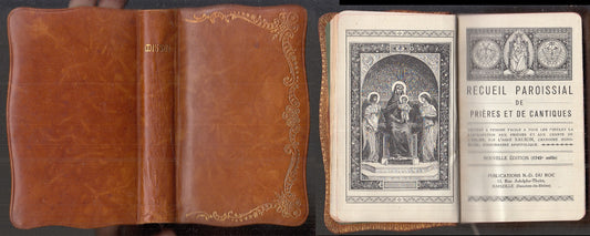 LD- RECUEIL PAROISSAL DE PRIERES ET DE CANTIQUES MESSALE ----- 1921 - C - XFS110