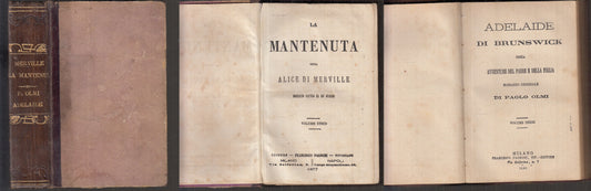 LH- LA MANTENUTA ADELAIDE DI BRUNSWICK- MERVILLE OLMI- PAGNONI--- 1877- C- XFS37