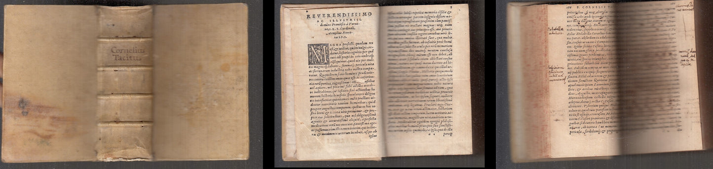 LH- CORNELII TACITI EQUITIS ANNALUM LIBRI SEDICIM CINQUECENTINA- 1551- C- XFS111
