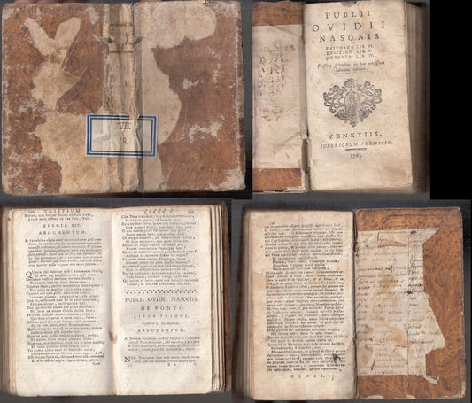 LH- PUBLII OVIDII NASONIS FASTORUM TRISTIUM SETTECENTINA ----- 1765 - B - XFS111
