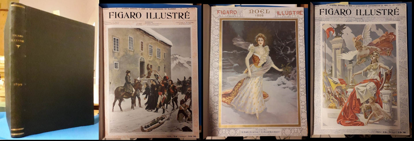 LR- RIVISTA FIGARO ILLUSTRE 1/12 ANNATA COMPLETA RILEGATA ----- 1899 - C - ZFS