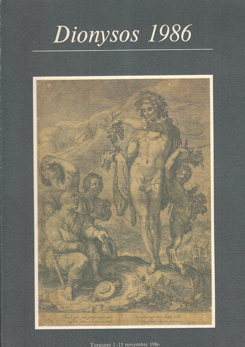 LT- DIONYSOS 1986  TORIGANO 1/15 NOVEMBRE CATALOGO MOSTRA ----- 1986 - B- YFS708