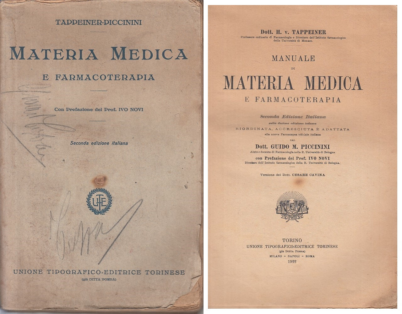 LZ- MANUALE DI MATERIA MEDICA E FARMACOTERAPIA -- UTET --- 1922 - B - ZFS143