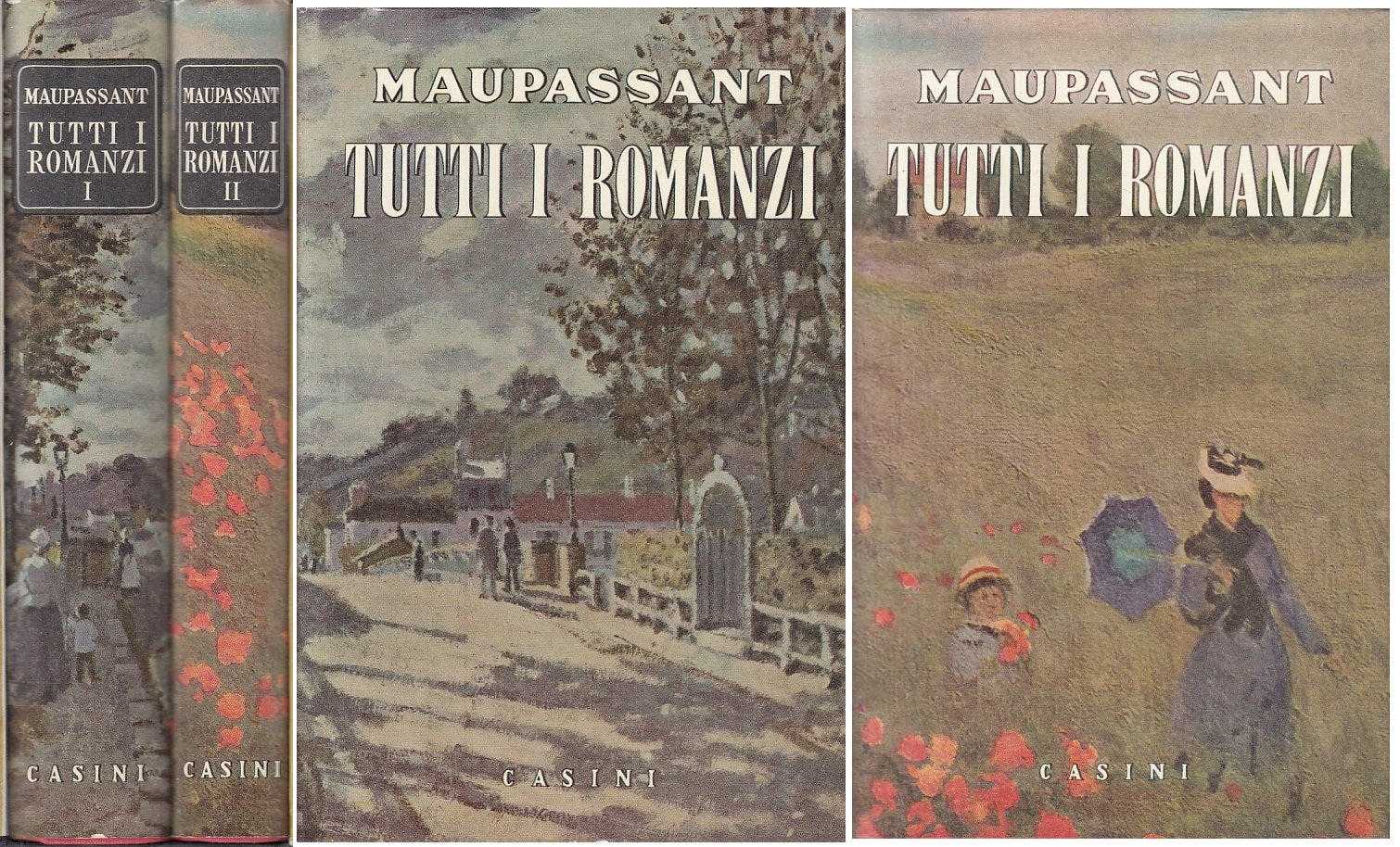 LN- TUTTI I ROMANZI 2 VOLL.- MAUPASSANT - CASINI - MAESTRI -- 1958 - CS - ZFS326