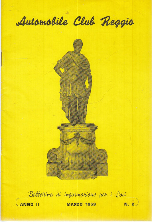 CV- AUTOMOBILE CLUB REGGIO EMILIA BOLLETTINO DI INFORMAZIONE SOCI 1959 - XFS111