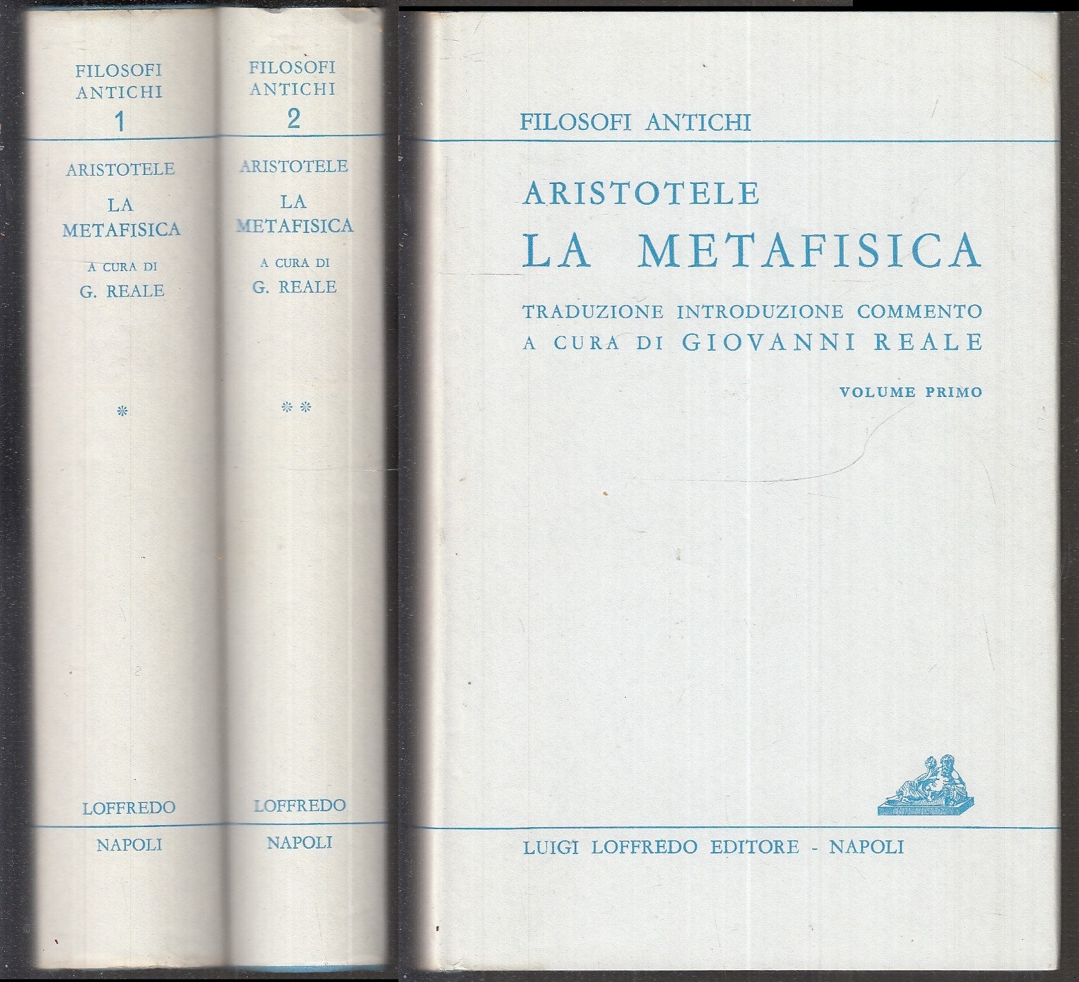 LS- ARISTOTELE LA METAFISICA 1/2-- LOFFREDO- FILOSOFI ANTICHI-- 1968- CS- XFS112
