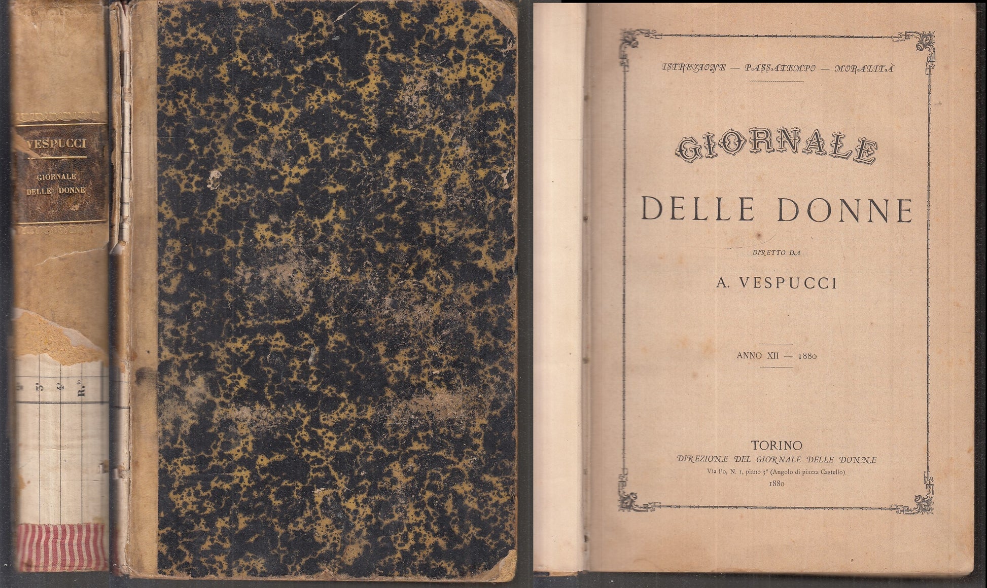 LH- IL GIONALE DELLE DONNE ANNO XII COMPLETO RILEGATO- VESPUCCI- 1880- C- XFS112