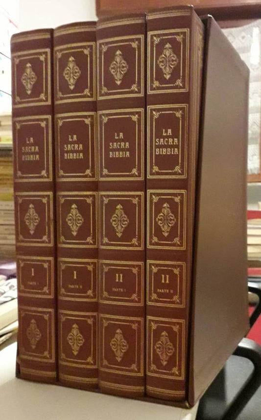 LD- LA SACRA BIBBIA COFANETTO 4 VOLUMI DORE' -- CENIDA --- 1975 - C - ZFS