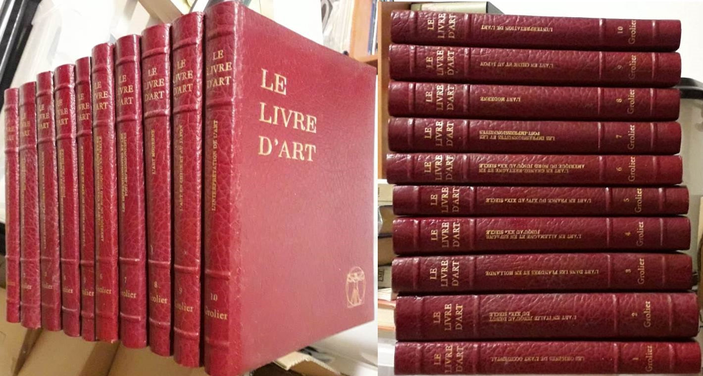 LT- LE LIVRE D'ART 10 VOLUMI COMPLETA -- GROLIER --- 1971 - C - ZFS