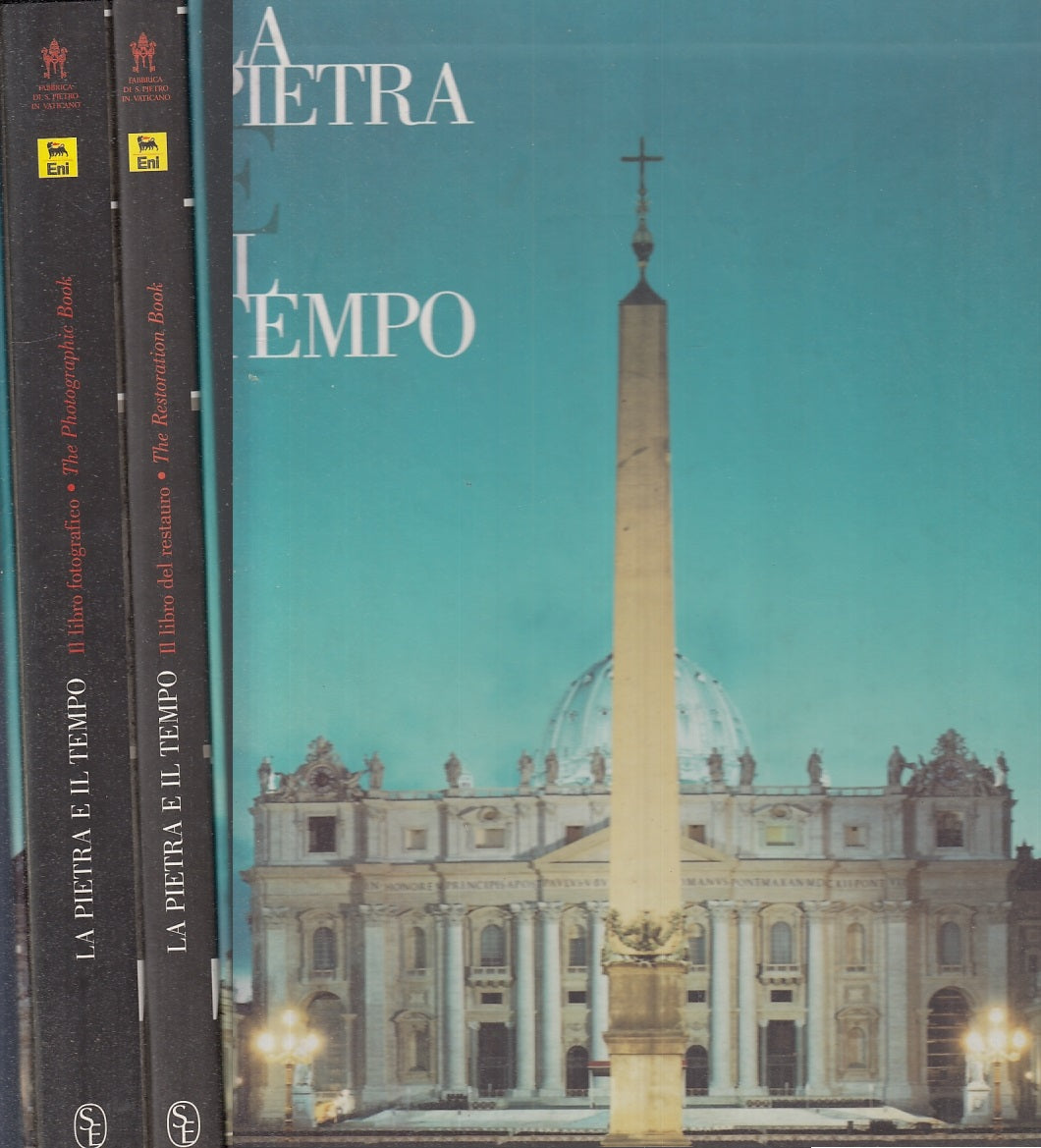 LT- LA PIETRA E IL TEMPO COFANETTO 2 VOLUMI -- SILVANA- ENI -- 1999 - CS- YFS862