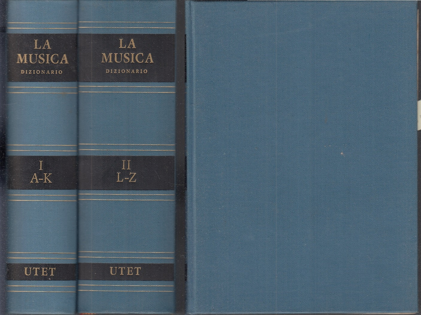 LZ- LA MUSICA DIZIONARIO 2 VOLUMI A/Z - BASSO GATTI - UTET --- 1971 - C- ZFS319